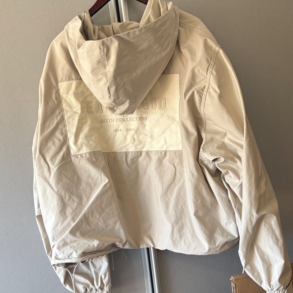 Fear of God Light Beige Hooded Jacket - Picture 3 of 8